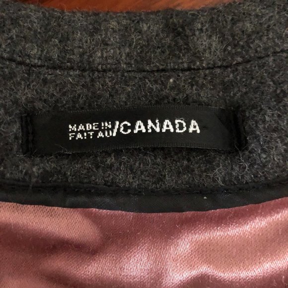 Wool Overcoat Single Breast - Towne from London Fog - Made in Canada - Excellent - Picture 6 of 8